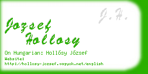 jozsef hollosy business card